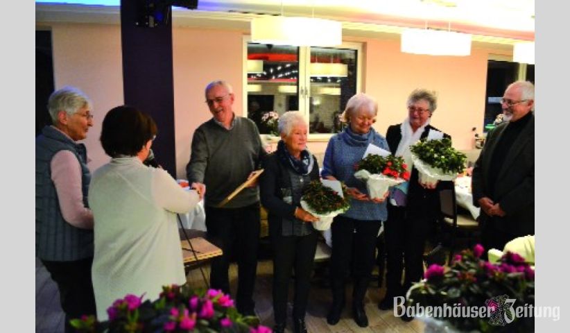 25 Jahren treue Mitgliedschaft beim Wanderklub „Berg auf”.