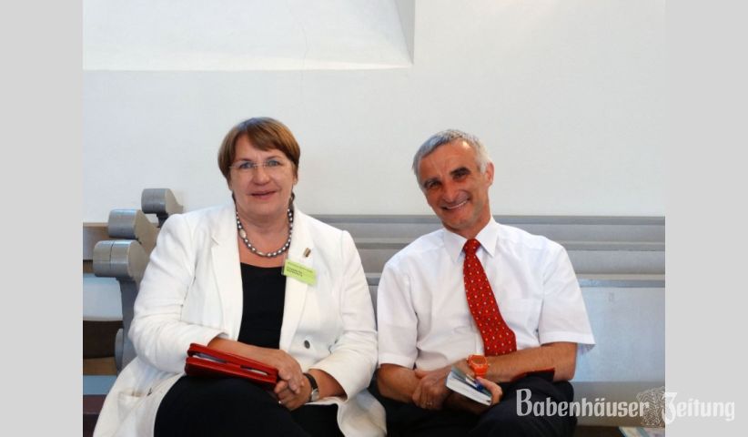 Dekan Joachim Meyer und Pr&ouml;pstin Karin Held.
