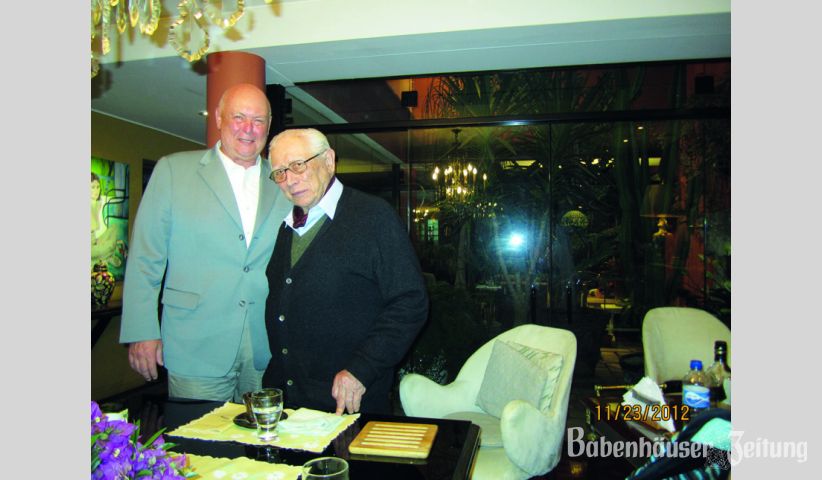 Bernd Willand mit Walter Frank in Lima (2011).