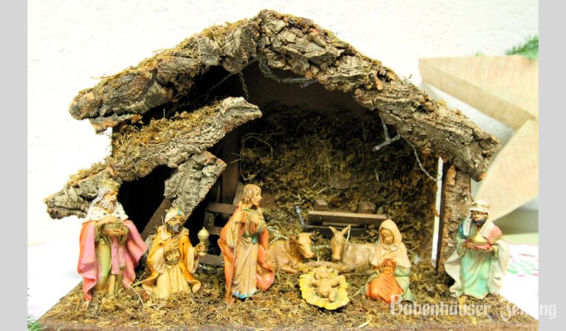 Die klassischen Weihnachtskrippen fanden fr&uuml;her auf vielen Gabentischen Platz.